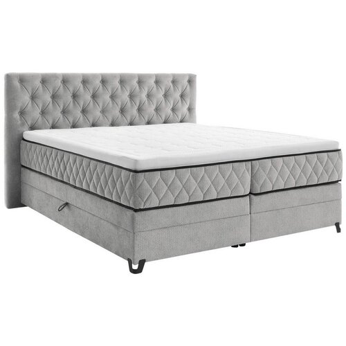 Modern Living Postelja Boxspring Carmen, Srebrna, 180x200 Cene
