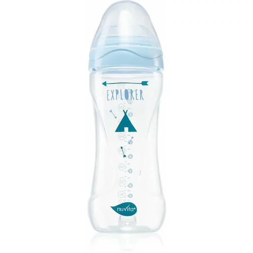 Nuvita Cool Bottle 4m+ bočica za bebe Transparent blue 330 ml