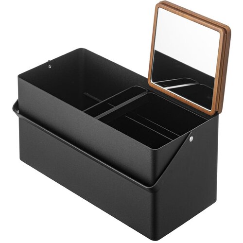 YAMAZAKI Crni metalni kupaonski organizator za kozmetiku - Slike