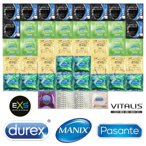 Ansell/Mates Deluxe Delay Mix Package - 44 Condoms For Long Lovemaking Cijene