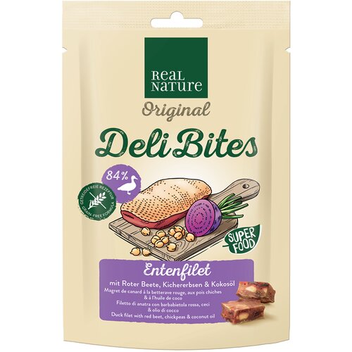 Real Nature poslastica za pse Original Deli bites patka 150 g Cijene