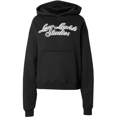 Low Lights Studios Sweater majica 'SHUTTER' crna / bijela
