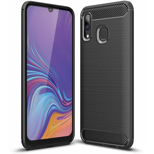 Samsung Silikonski barvni ovitek za Galaxy A30S- Carbon črna Cene