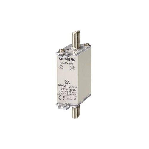 Siemens 3NA3801 uložak osigurača Veličina osigurača = 000 6 A 500 V/AC, 250 V/DC 3 St. Cene