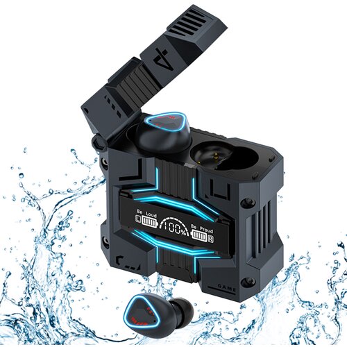 Venisymlis Ušesne slušalke TWS Gaming Bluetooth 5.3, vodoodporne IPX7, slušalke z upravljanjem na dotik, (22102341) Cene