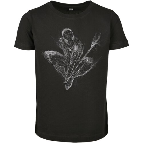 MT Kids Children's Spiderman Scratched T-Shirt Black Cene