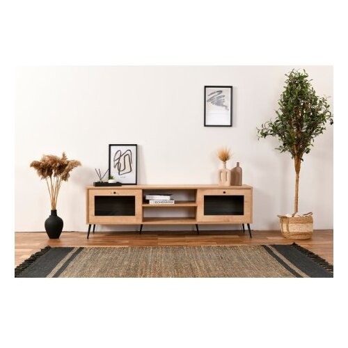 Hanah home TV polica Calvin 180 Glass Cene
