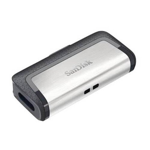 San Disk USB C & USB DISK 64GB ULTRA DUAL, 3.1/3.0, srebrno-črn, drsni priključek Cene