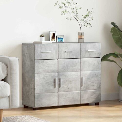  Kreveta s policom FLORIN Betonski sivi 88,5 x 30,5 x 73 cm Cijene