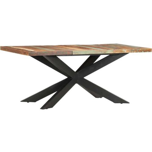  Blagovaonski stol od masivnog obnovljenog drva 180 x 90 x 76 cm Cene