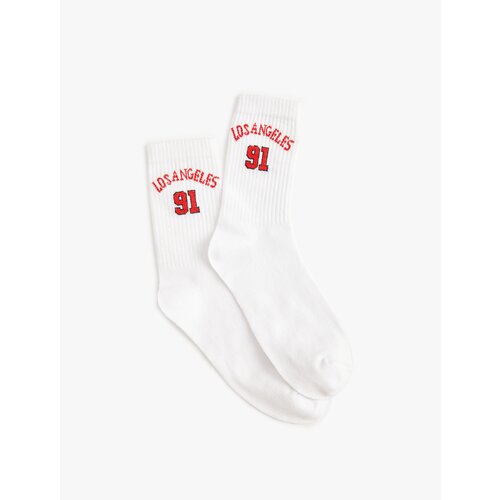 Koton Number Embroidered College Socks Slike