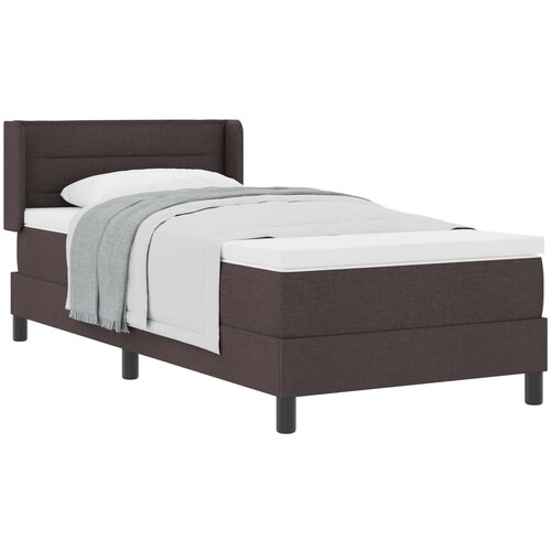 vidaXL Postelja boxspring z vzmetnico Temno rjava 80 x 200 cm, (5000127628) Cene
