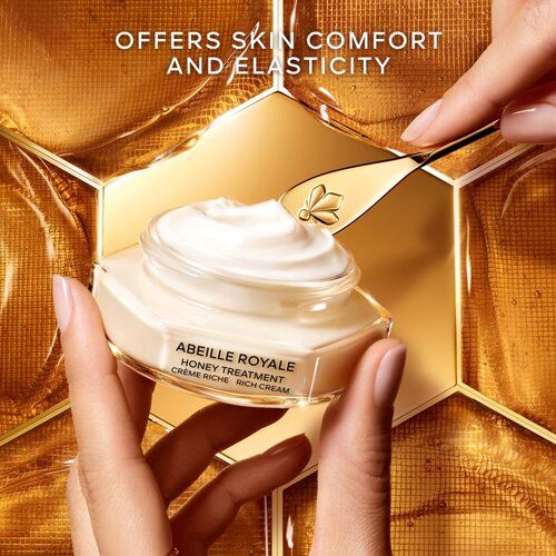 Guerlain Abeille Royale Honey Treatment Rich Cream hranilna krema proti gubam z učvrstitvenim učinkom 50 ml Slike