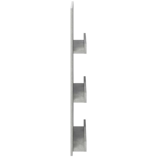  Polica za časopise s policom Betonski sivi 51 x 11 x 102 cm Slike