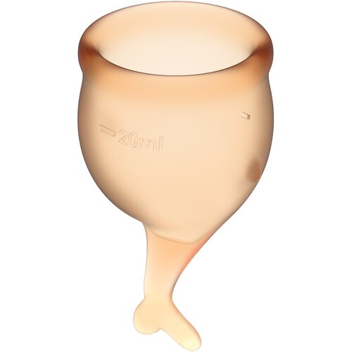 Satisfyer feel secure menstrual cup orange Cene