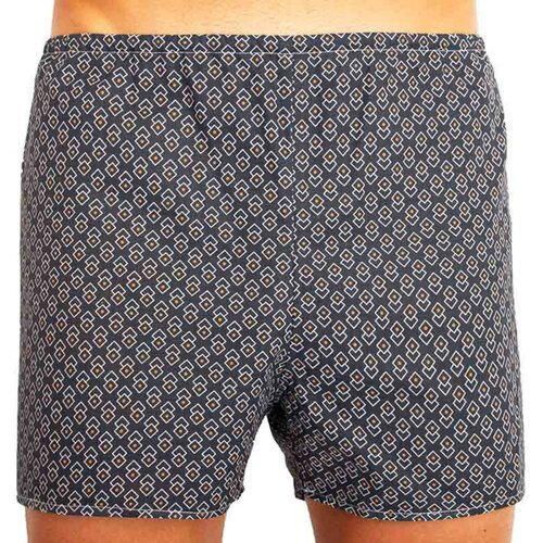 Foltýn Classic men's shorts dark blue rhombuses oversize Slike