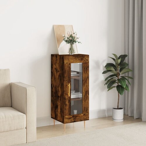 vidaXL Komoda boja dimljenog hrasta 34 5x34x90 cm konstruirano drvo Cene