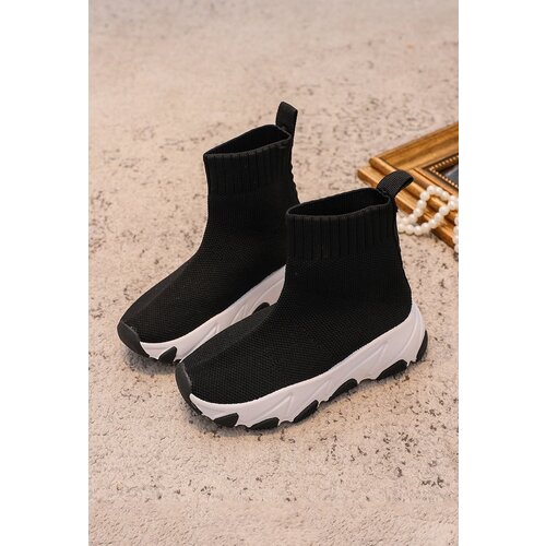 Children's Black-White Sneaker Socks Zaelin Cene