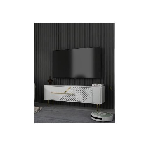 Hanah home TV polica Retrolp5 White Gold Slike