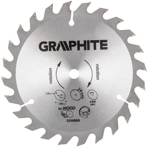 Graphite List testere za cirkular Fi 150 55H666 Slike