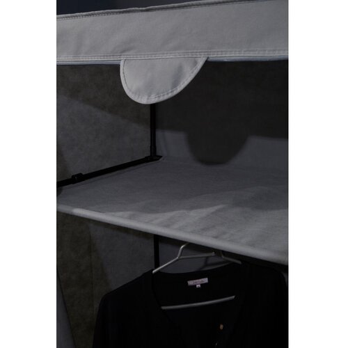 Premier Housewares Siva tekstilna garderobna omara 90x160 cm Dara &amp;ndash; Slike