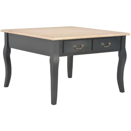 vidaXL 280063 Coffee Table Black 80x80x50 cm Wood