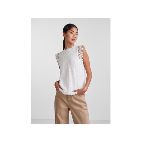Pieces Majica 17120454 Bela Regular Fit Slike