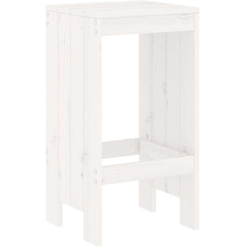 VidaXL barski stolci 2 kom bijeli 40 x 36 x 75 cm od masivne borovine Slike
