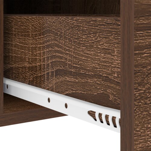 vidaXL Noćni Ormari s ladicama 2 pcs Smeđi hrast 30 x 48 x 61 cm Cene