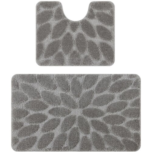 RugsX Preproge Dvodelni kopalniški set preproga SUPREME STONES, 60x100 cm Siva Cene