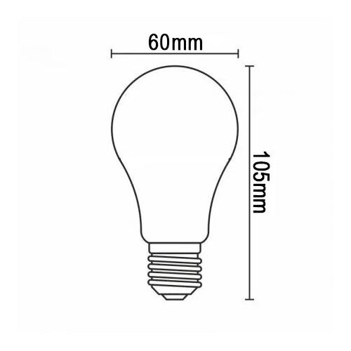  led sijalica filament A60 E27/12W/230V 330&amp;deg; 3000K Slike