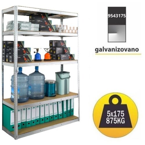 SmartStorage Polica metal i medijapan 180x120x30cm 5x175kg Cene