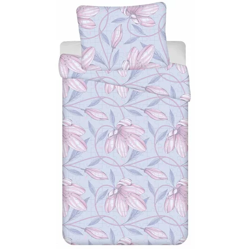 Jerry Fabrics Svetlo modra/rožnata posteljnina iz krepa 140x200 cm Orona – Jerry Fabrics