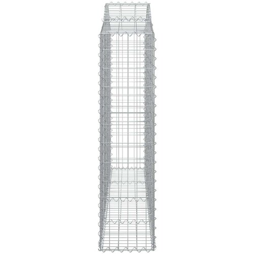  Lučne gabionske košare 2 kom 200x30x120/140cm pocinčano željezo Cijene