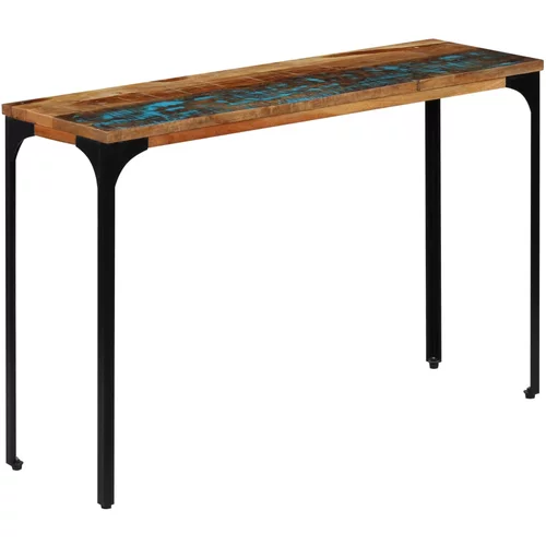 Konzolni stol od masivnog obnovljenog drva 120 x 35 x 76 cm