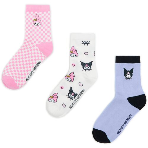 Cropp ženski komplet od 3 para čarapa Kuromi & My Melody - Šarena  0579S-MLC Cijene