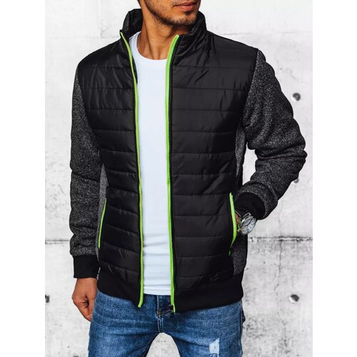 DStreet Men's Transition Black Quilted Jacket Cene