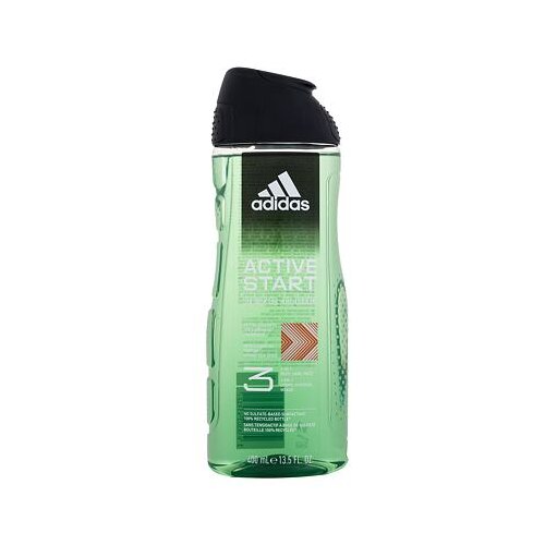 Adidas Active Start Shower Gel 3-In-1 gel za tu&amp;scaron;iranje 400 ml za mu&amp;scaron;karce Slike