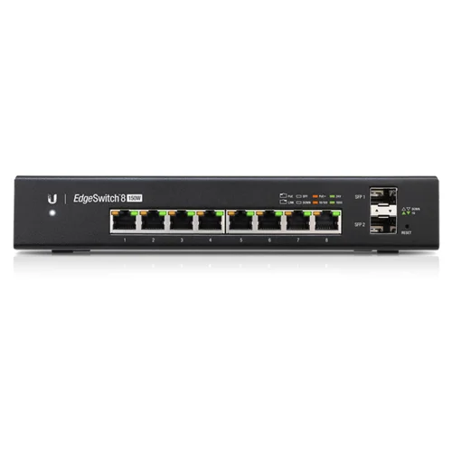 Ubiquiti EdgeSwitch8 150W Managed PoE+ Gigabit stikalo s SFP