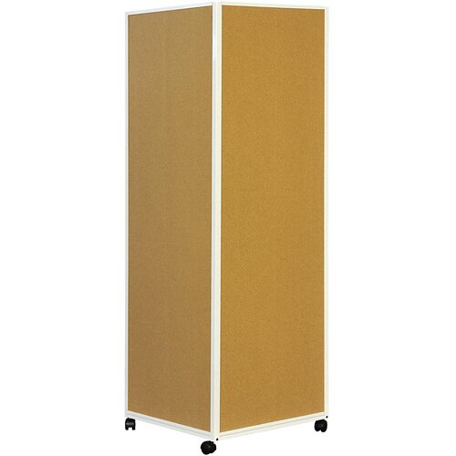 eurokraft basic mobilen informacijski steber, površina iz plute, šxv 620 x 1800 mm, s 4 kolesi Cene