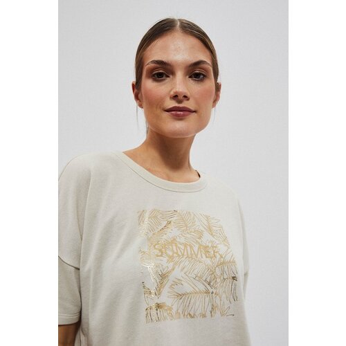 Moodo WOMEN&amp;#039;S SWEATSHIRT L-BL-4005 LBEIGE Slike