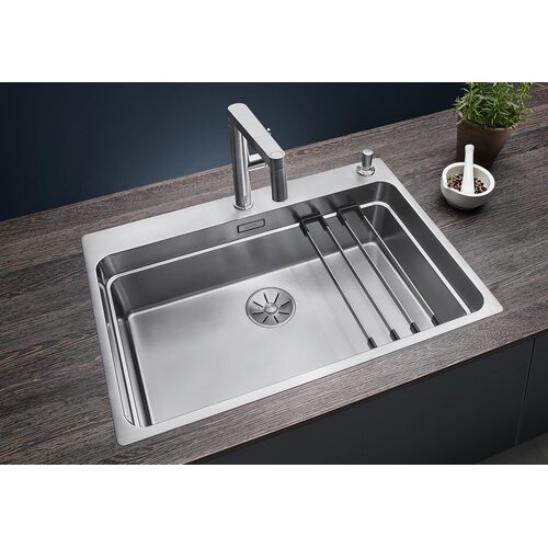 Blanco ETAGON 700-IF/A INOX sudopera sa podizačem čepa + pribor Slike