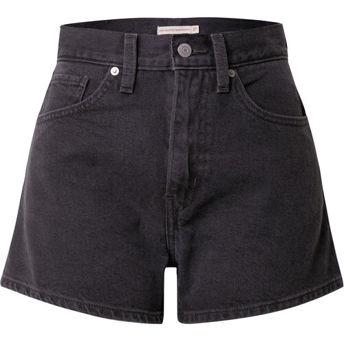 Levi's Kavbojke 'HIGH WAISTED MOM SHORT LIGHT INDIGO - WORN IN' črn denim Cene