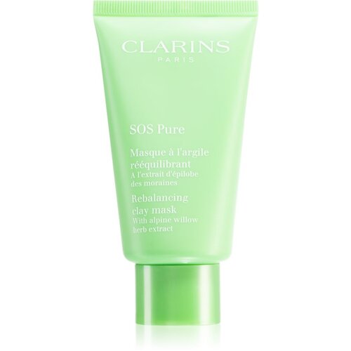 Clarins SOS Pure Rebalancing Clay Mask maska od blata za mješovitu i masnu kožu 75 ml Cijene