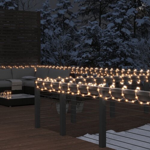 vidaXL Svetlobna veriga z 240 LED lučkami toplo bela 10 m PVC Cene