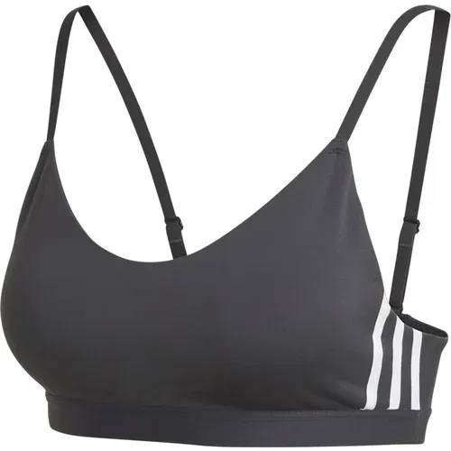 Adidas Ženski top AM 3S BRA - LIGHT SUPPORT Črna