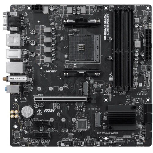 MSI Matična ploča PRO B550M-P WIFI6E / B550 / WiFi / Bluetooth / RGB Cene