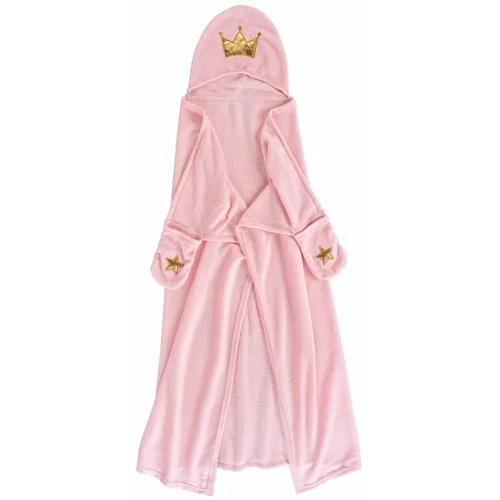 Douceur d intérieur Rožnata otroška odeja s kapuco iz mikroflanele 100x120 cm Ariel –