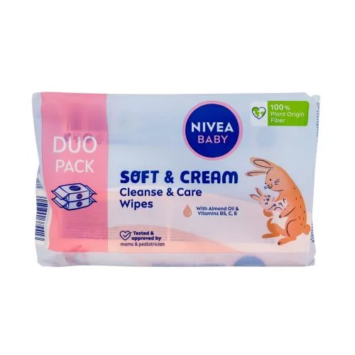 Nivea Baby Soft & Cream Cleanse & Care Wipes maramice 2x57 kom