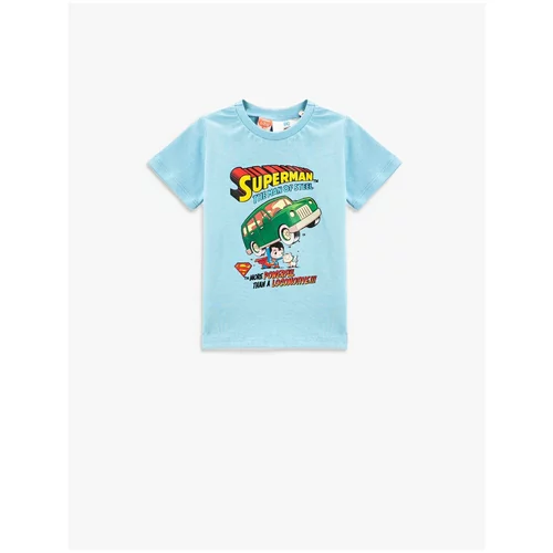 Koton Superman Printed Licensed T-Shirt Short Sleeve Cotton
